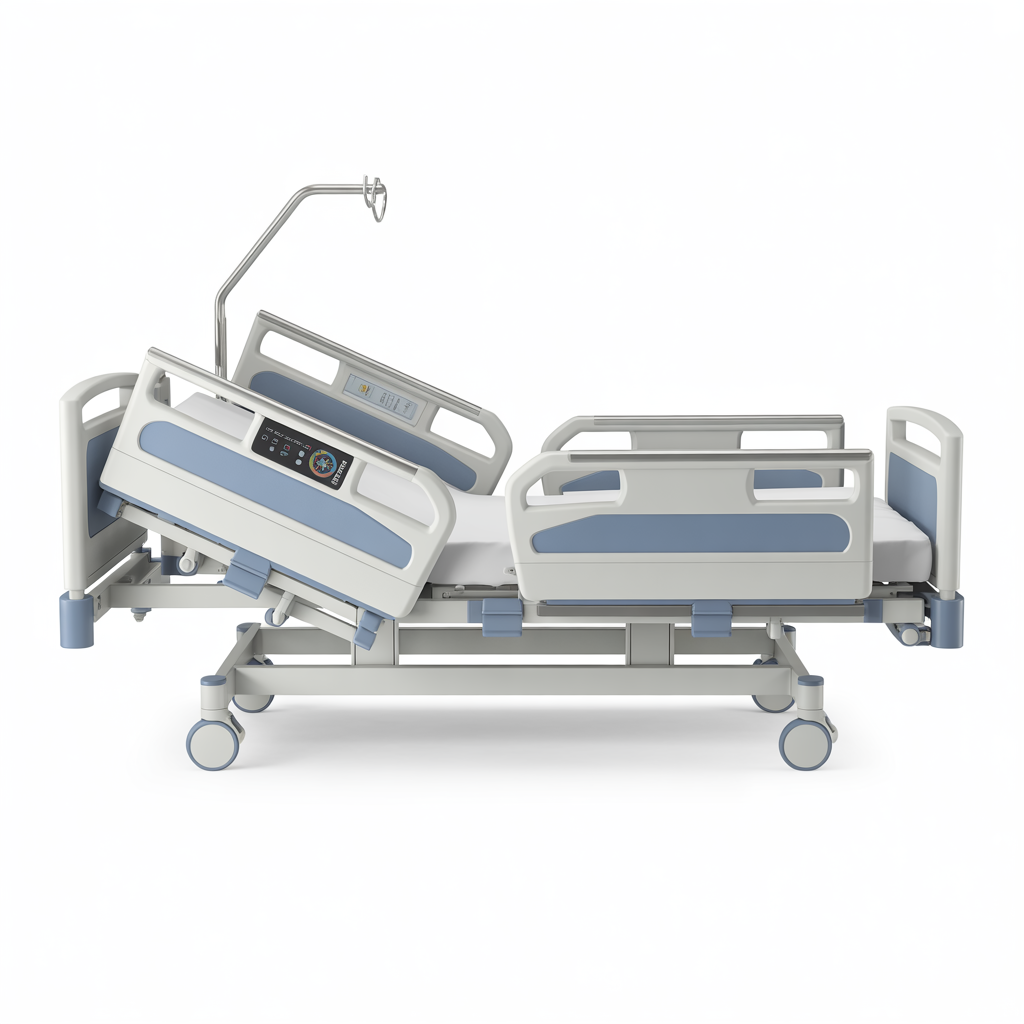 Cama hospitalaria moderna de posiciones